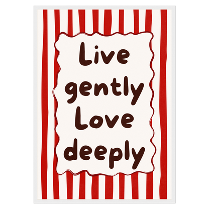 Live & Love Bleue Vague Flow Print Material