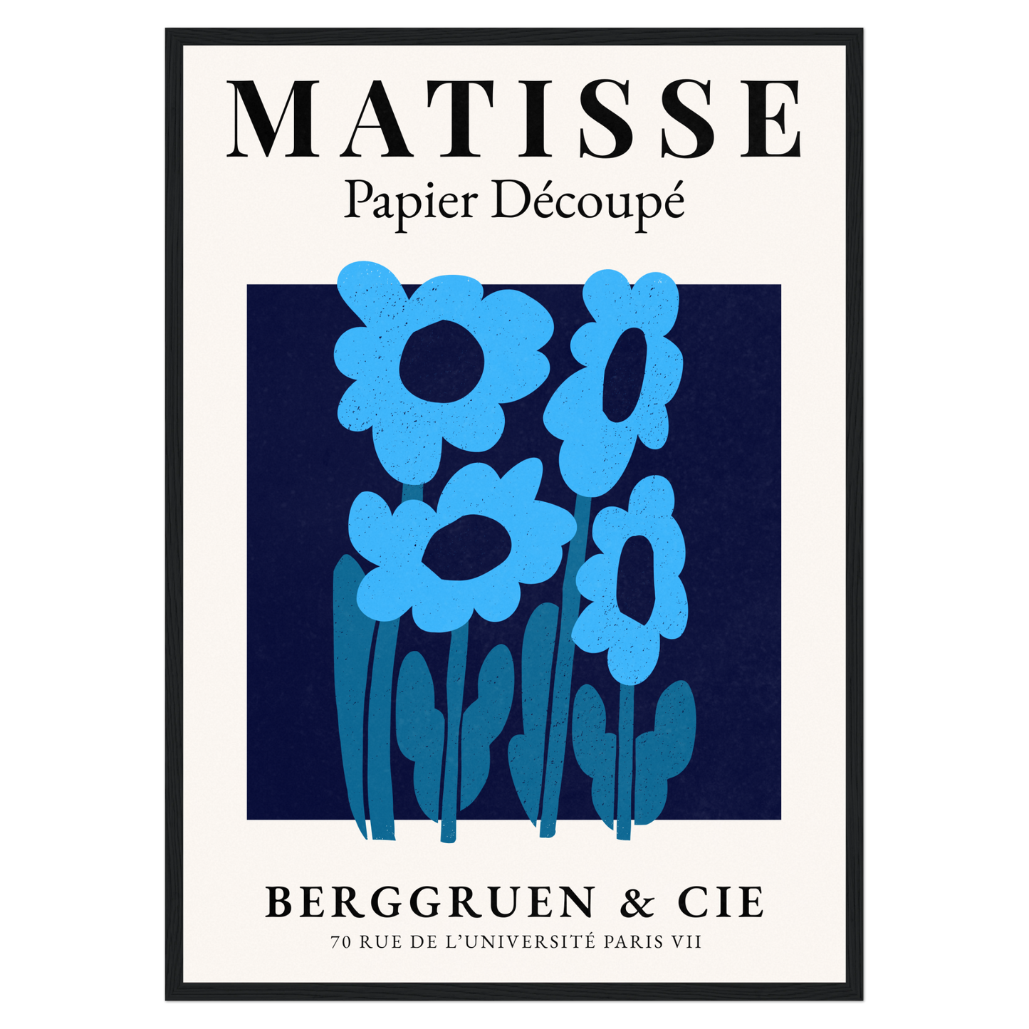 Matisse Papier Découpé - No8 Bleue Vague Flow Print Material