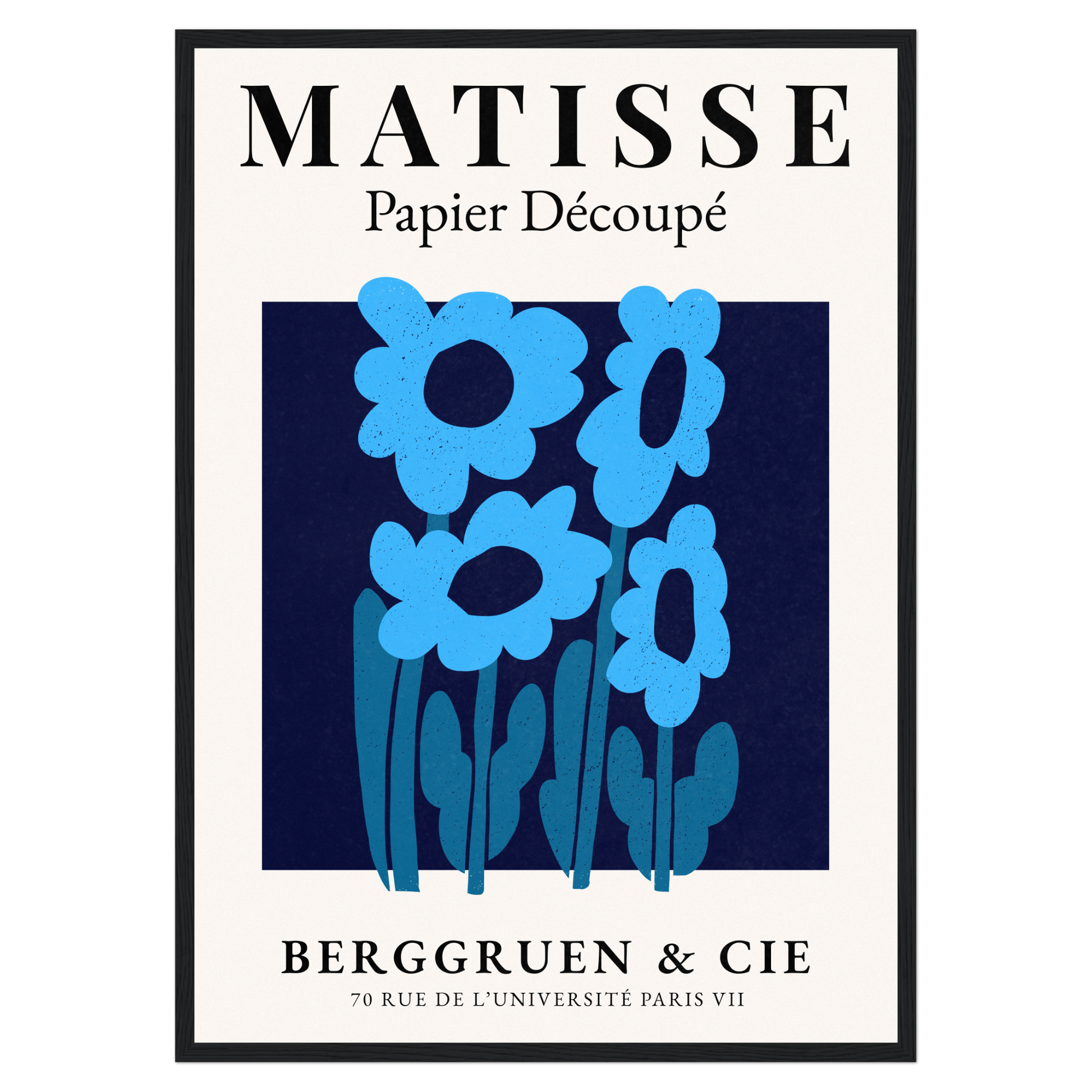 Matisse Papier Découpé - No8 Bleue Vague Flow Print Material