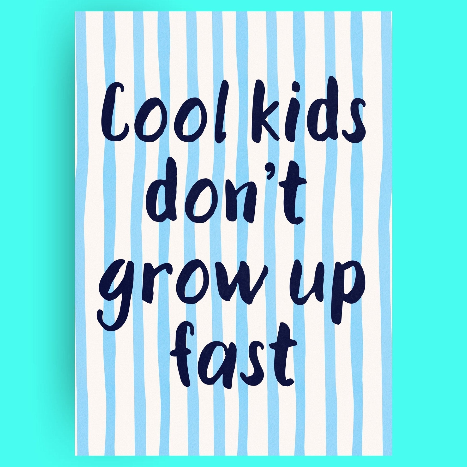 Cool Kids Bleue Vague Flow Print Material