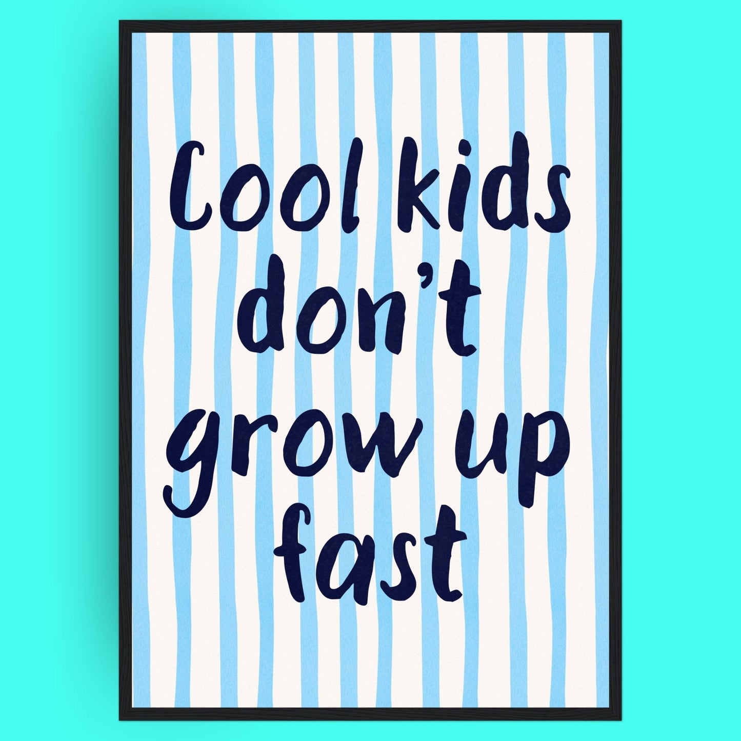 Cool Kids Bleue Vague Flow Print Material