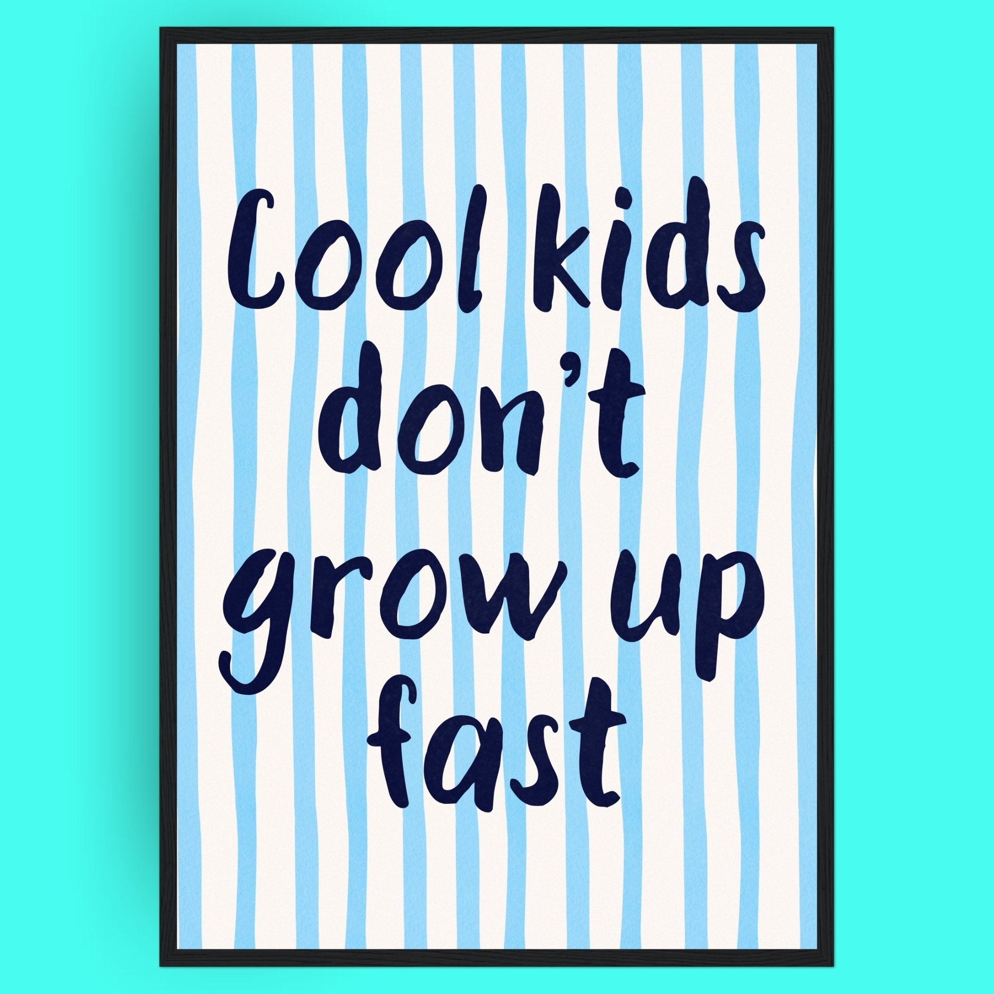 Cool Kids Bleue Vague Flow Print Material