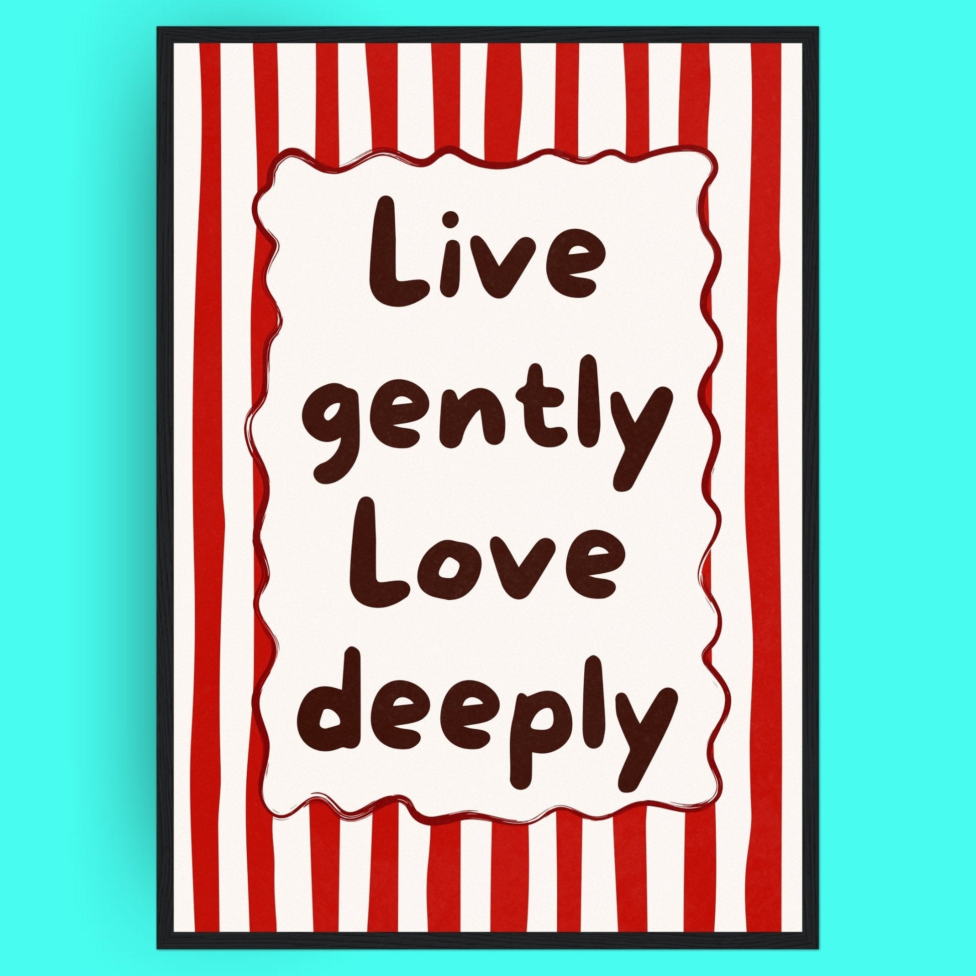 Live & Love Bleue Vague Flow Print Material