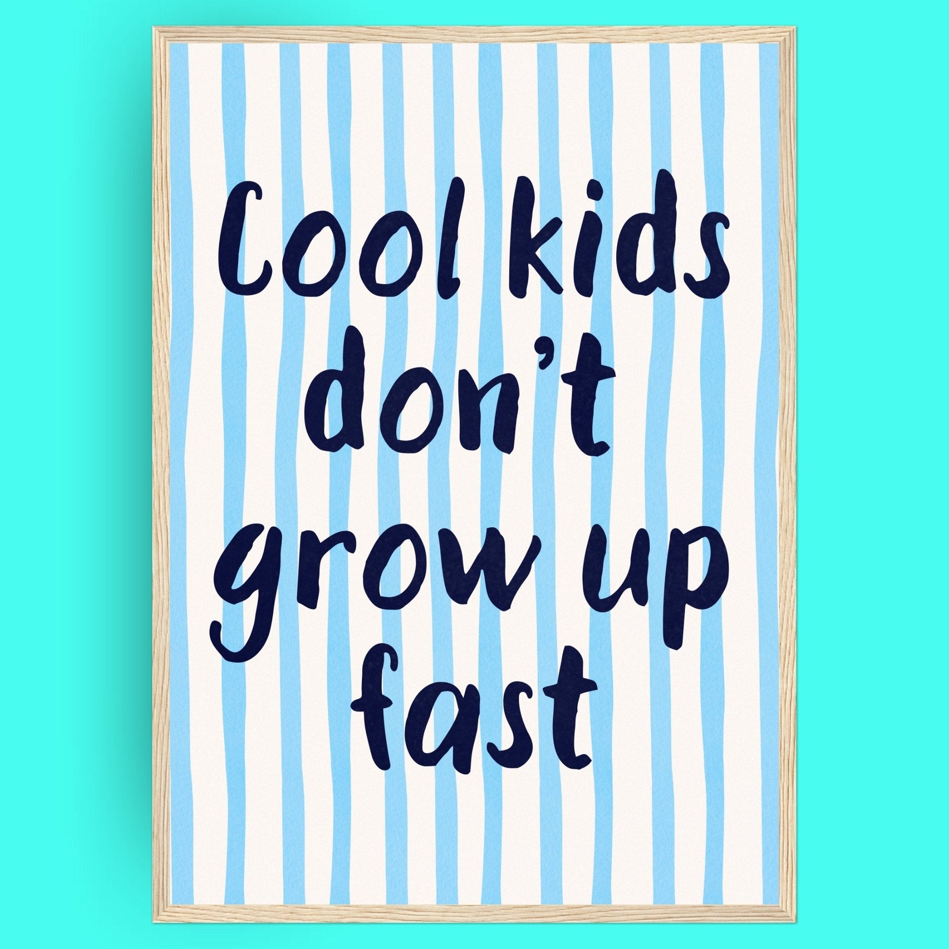 Cool Kids Bleue Vague Flow Print Material