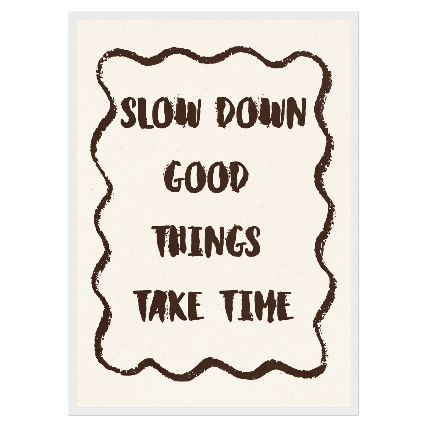 Slow Down Bleue Vague Flow Print Material