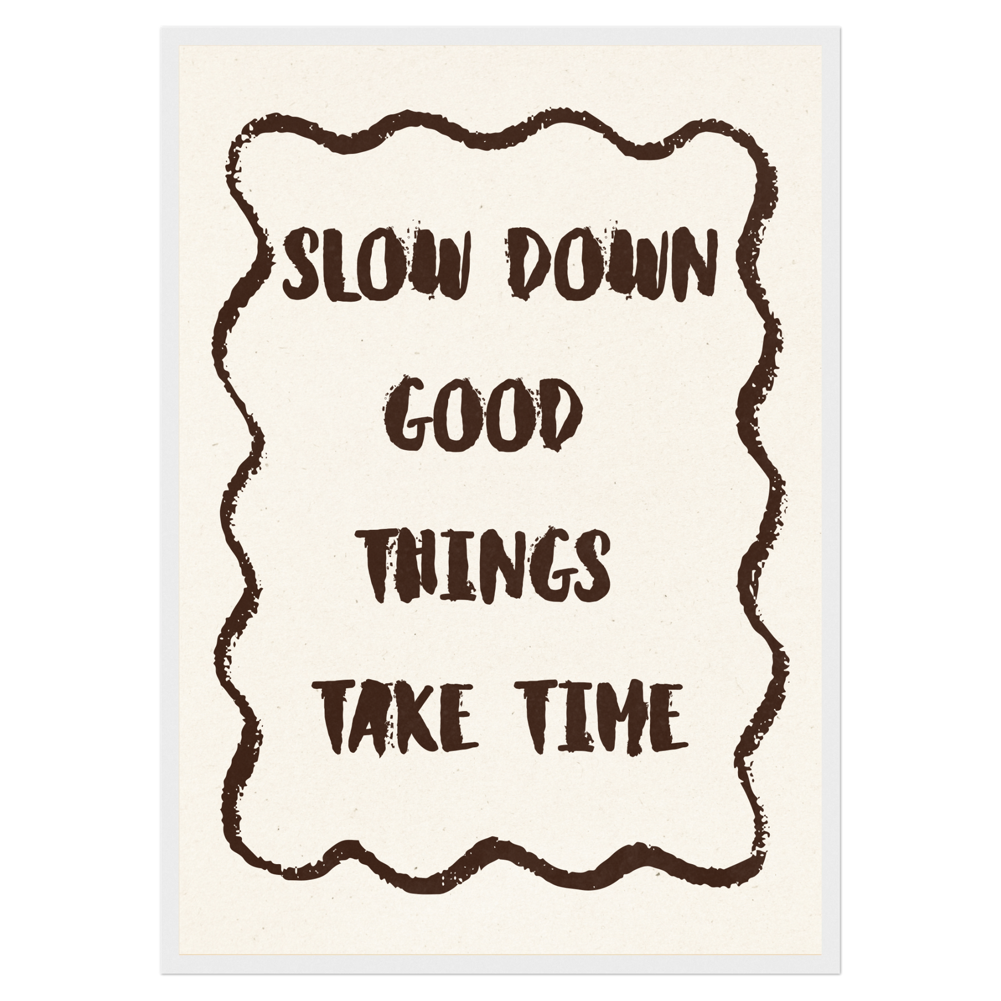 Slow Down Bleue Vague Flow Print Material