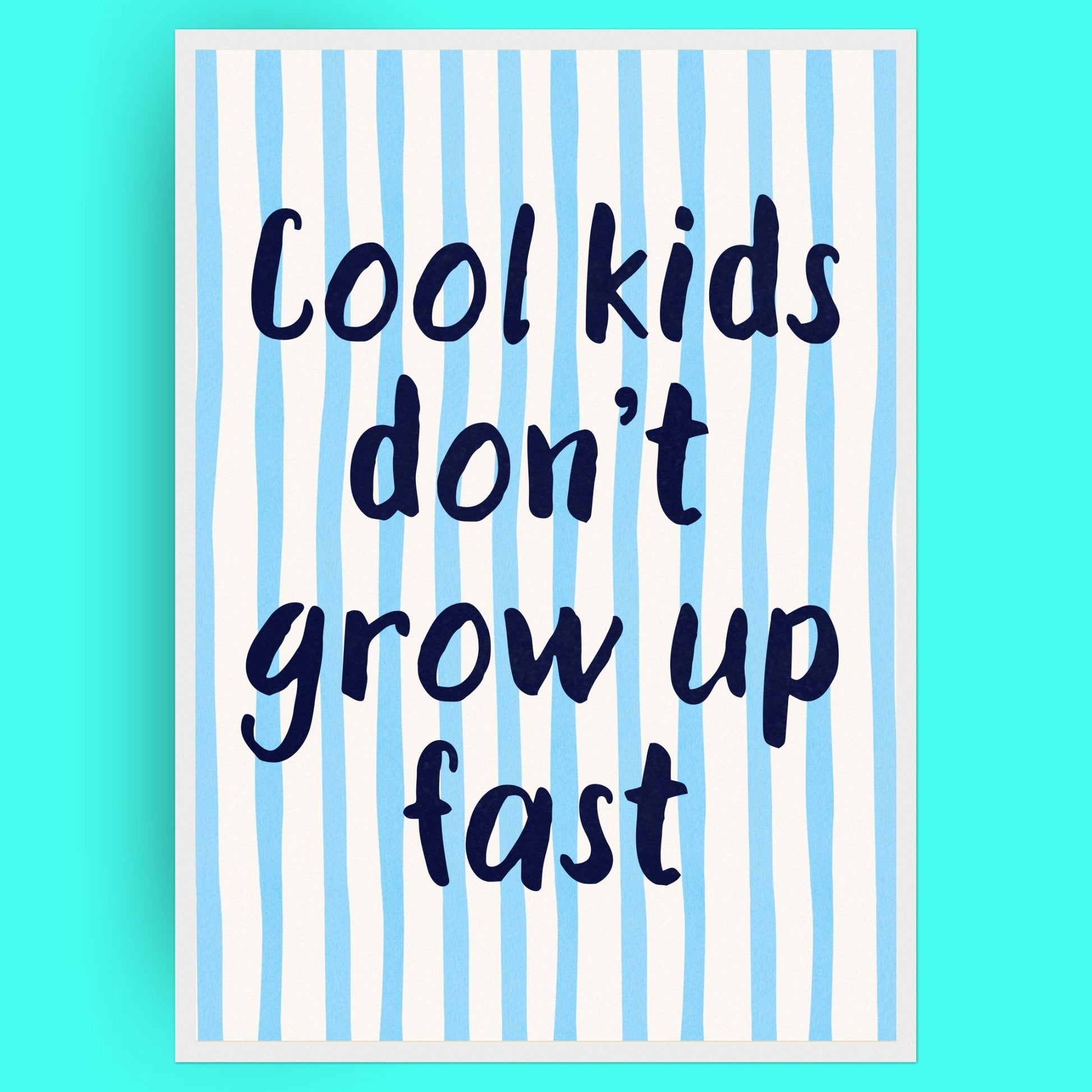 Cool Kids Bleue Vague Flow Print Material