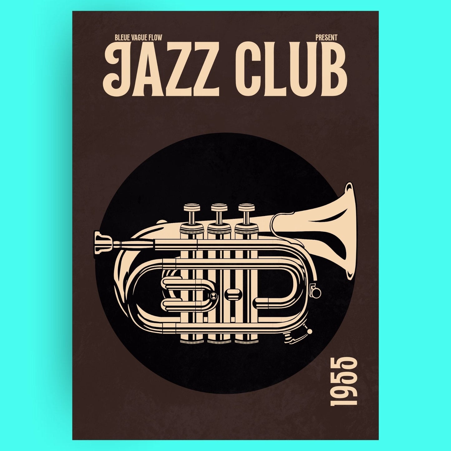 Jazz Club 55 - Trompette De Poche Bleue Vague Flow