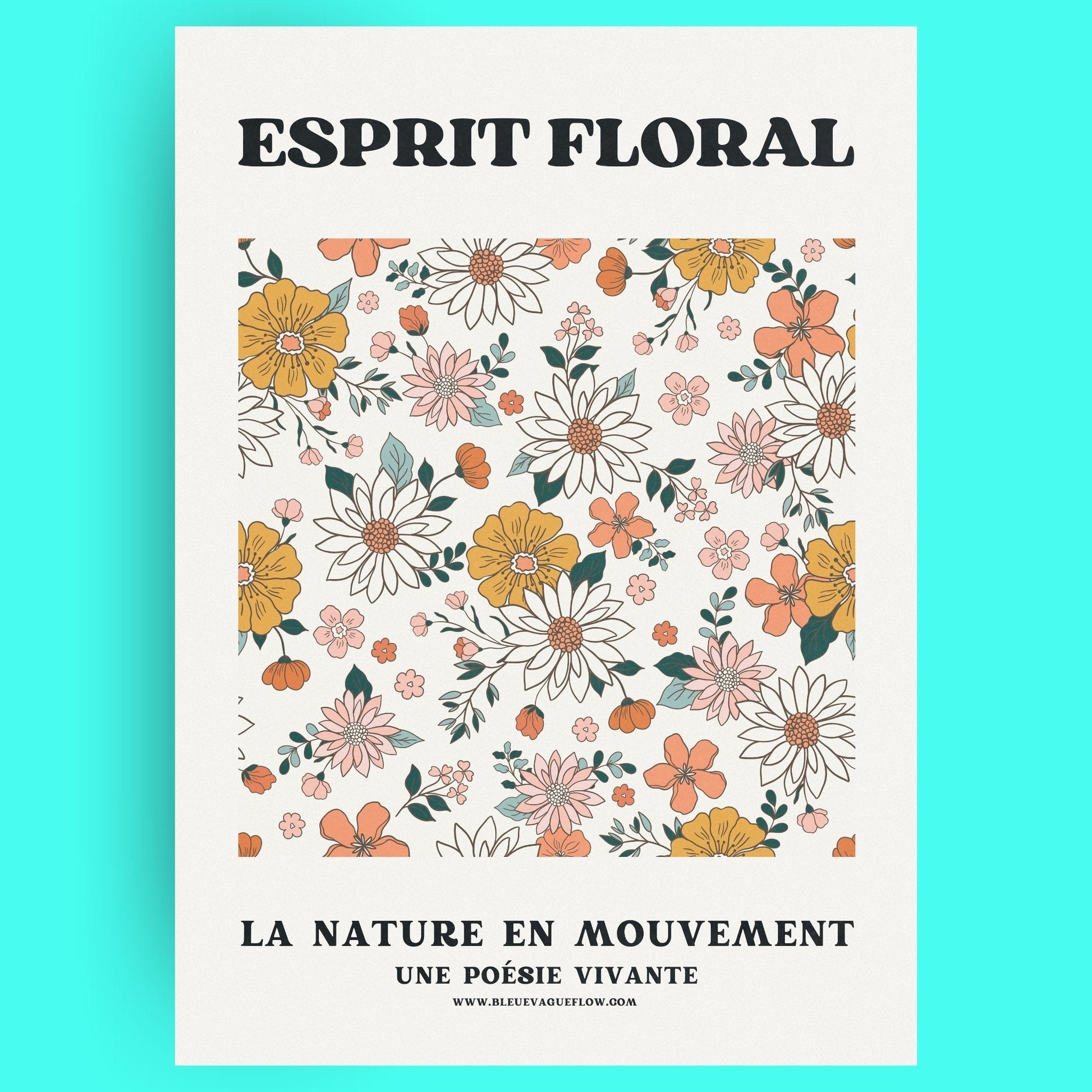 Esprit Floral - Rêve Bleue Vague Flow