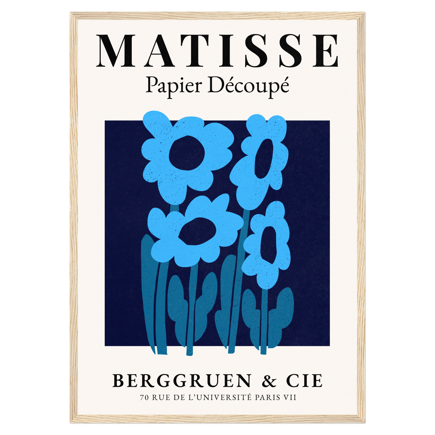 Matisse Papier Découpé - No8 Bleue Vague Flow Print Material