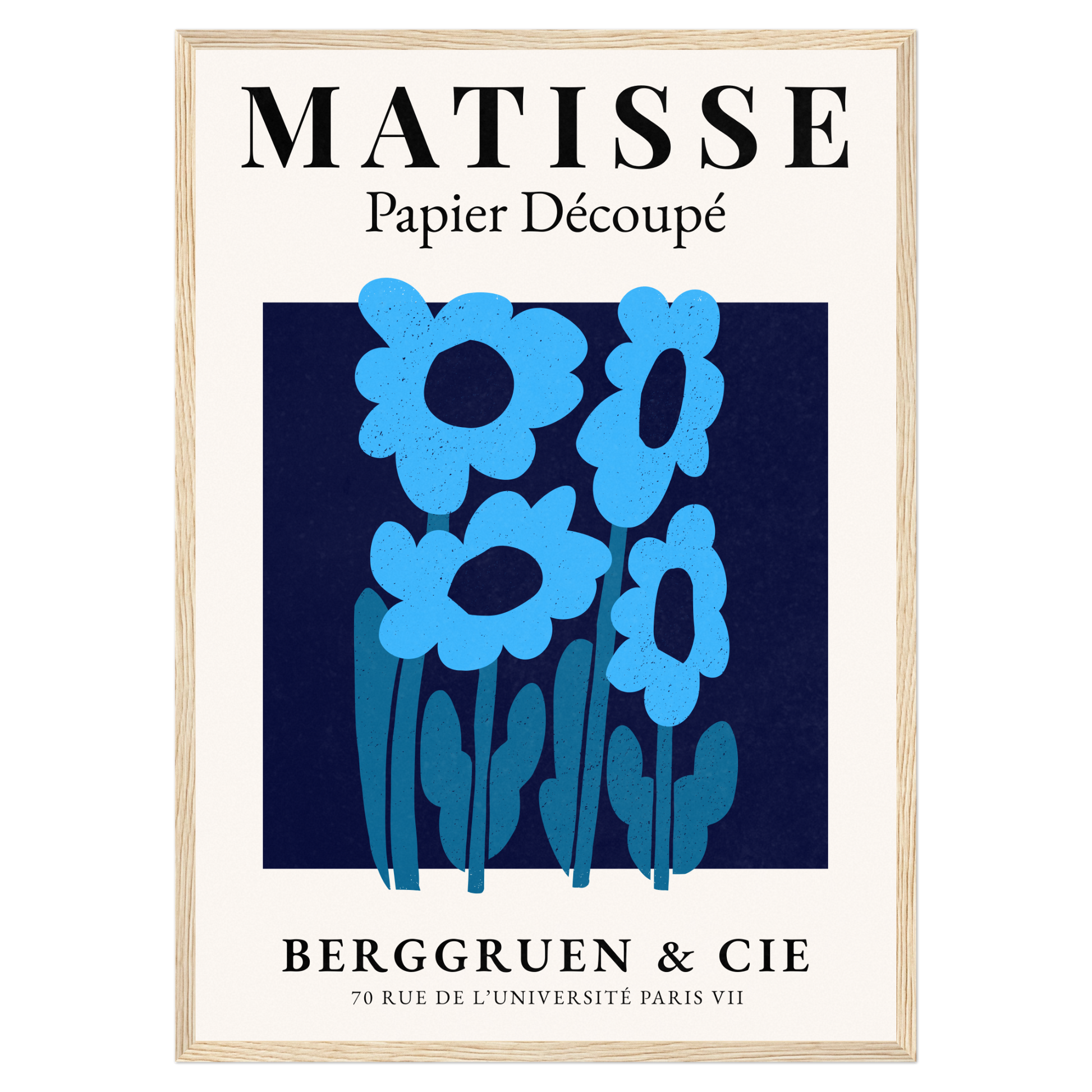 Matisse Papier Découpé - No8 Bleue Vague Flow Print Material