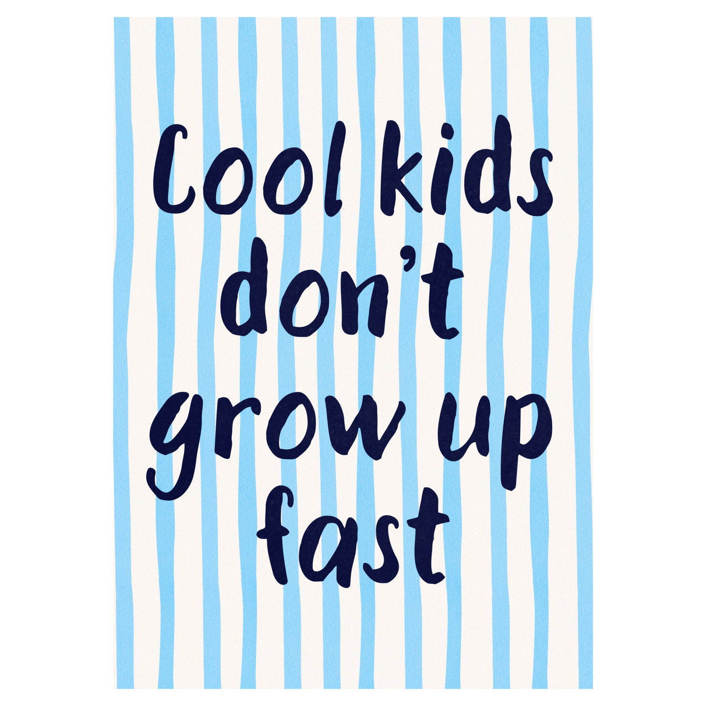 Cool Kids Bleue Vague Flow Print Material