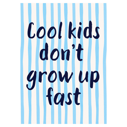 Cool Kids Bleue Vague Flow Print Material