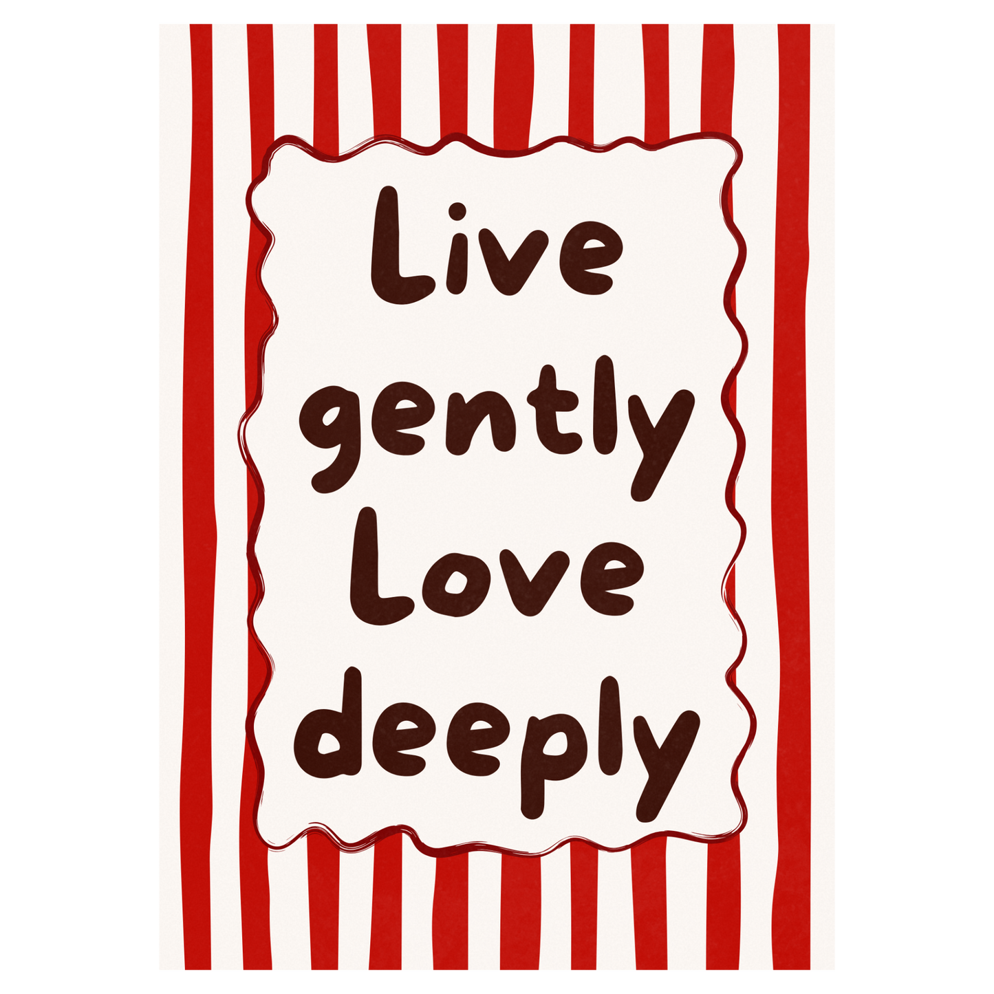 Live & Love Bleue Vague Flow Print Material