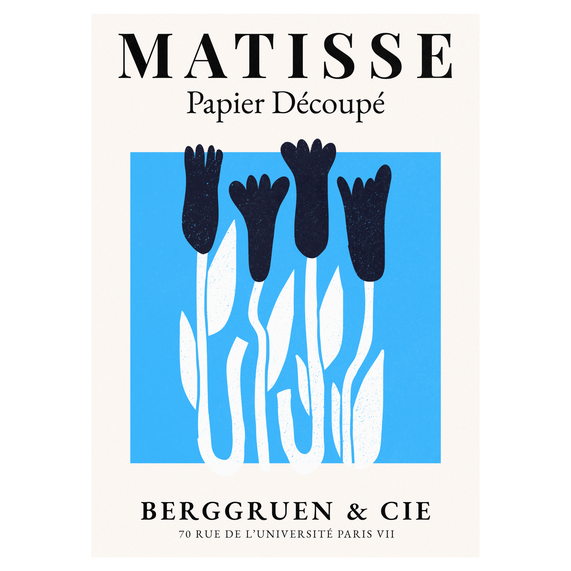 Matisse Papier Découpé - No7 Bleue Vague Flow Print Material