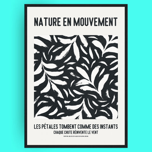 Nature En Mouvement - Lueur Bleue Vague Flow