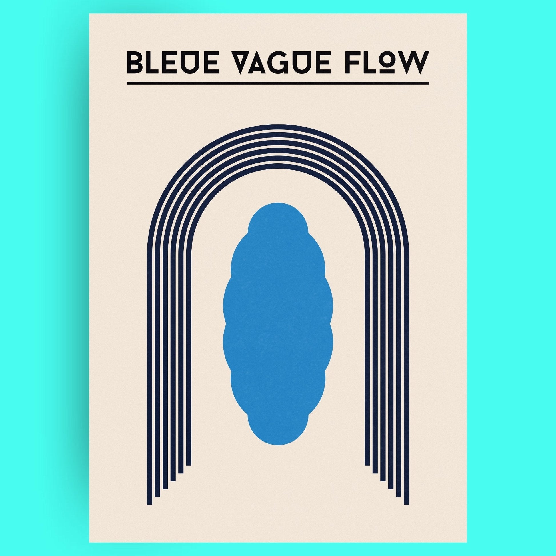 Bauhaus - Silhouette Bleue Vague Flow