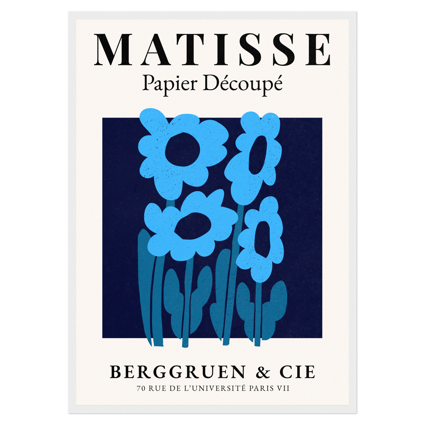 Matisse Papier Découpé - No8 Bleue Vague Flow Print Material