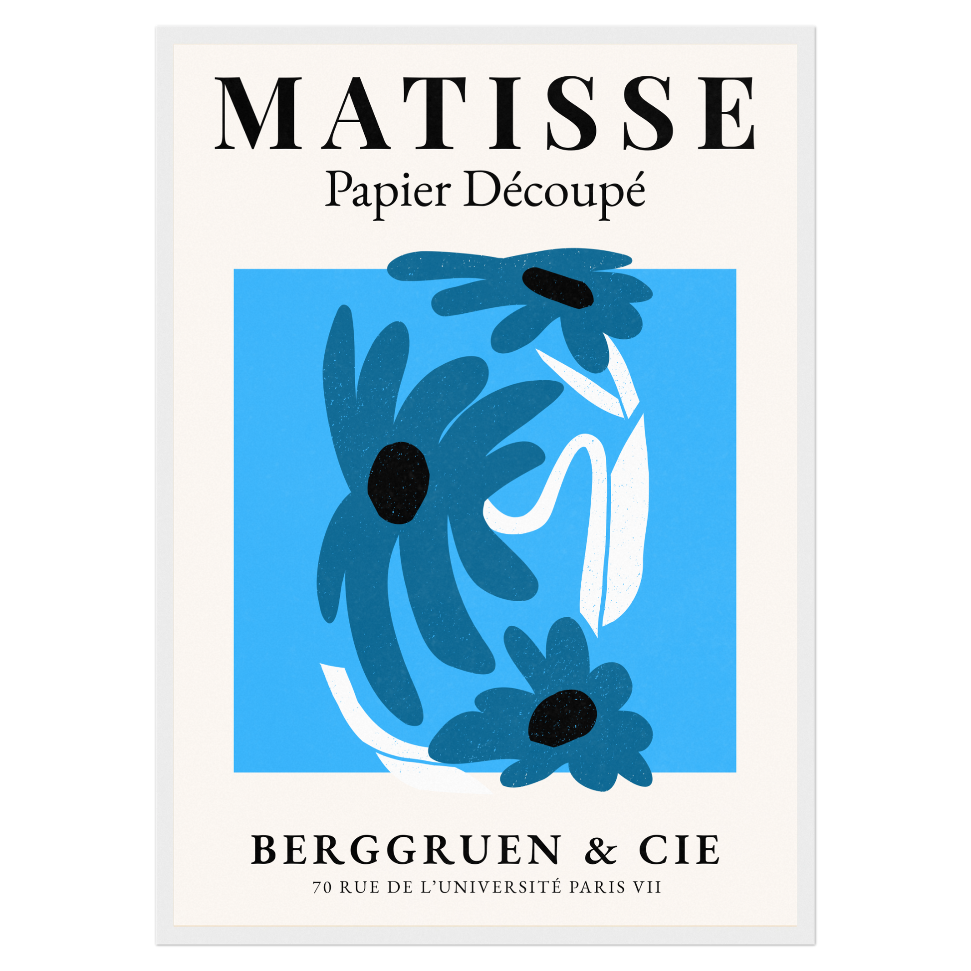 Matisse Papier Découpé - No5 Bleue Vague Flow Print Material