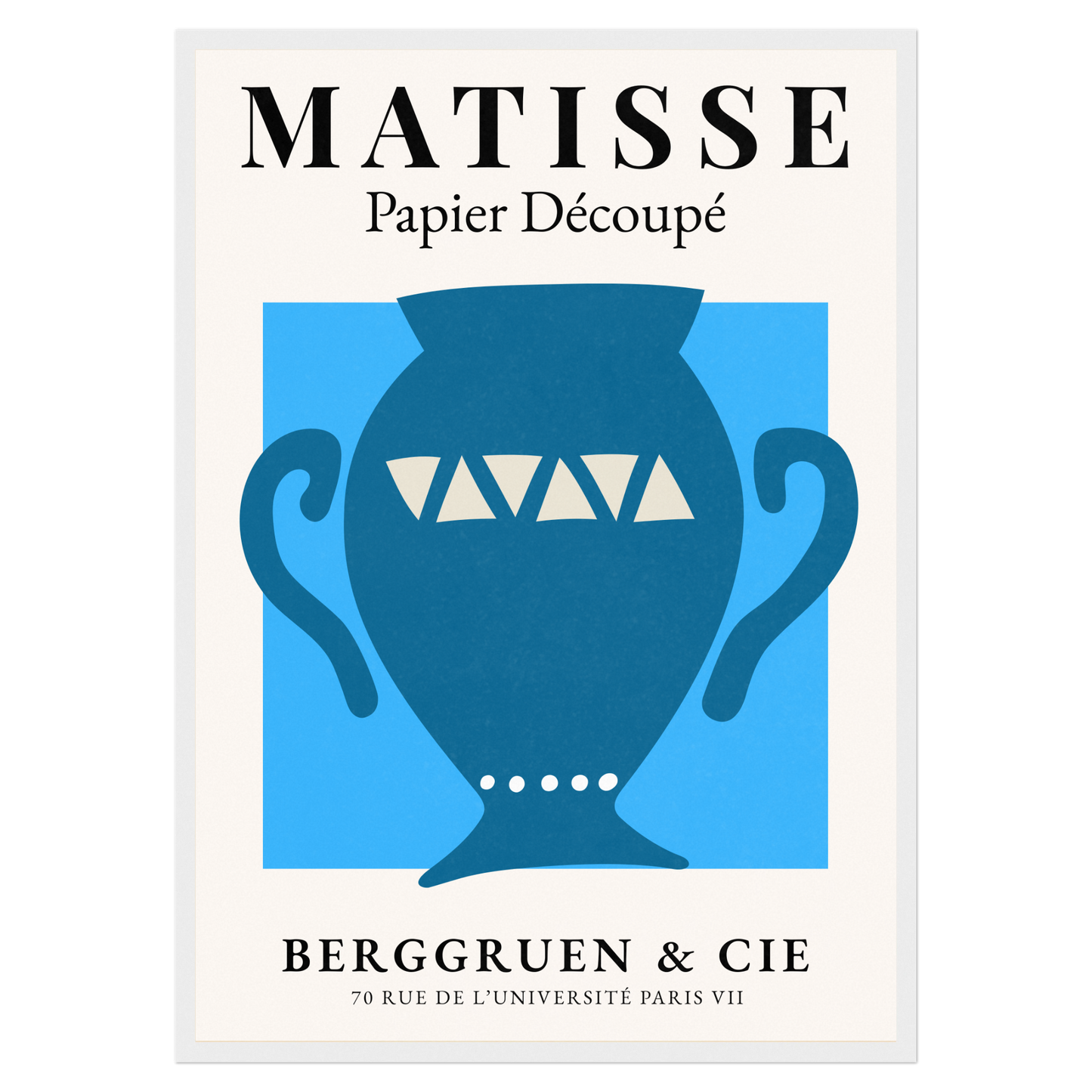 Matisse Papier Découpé - No6 Bleue Vague Flow Print Material