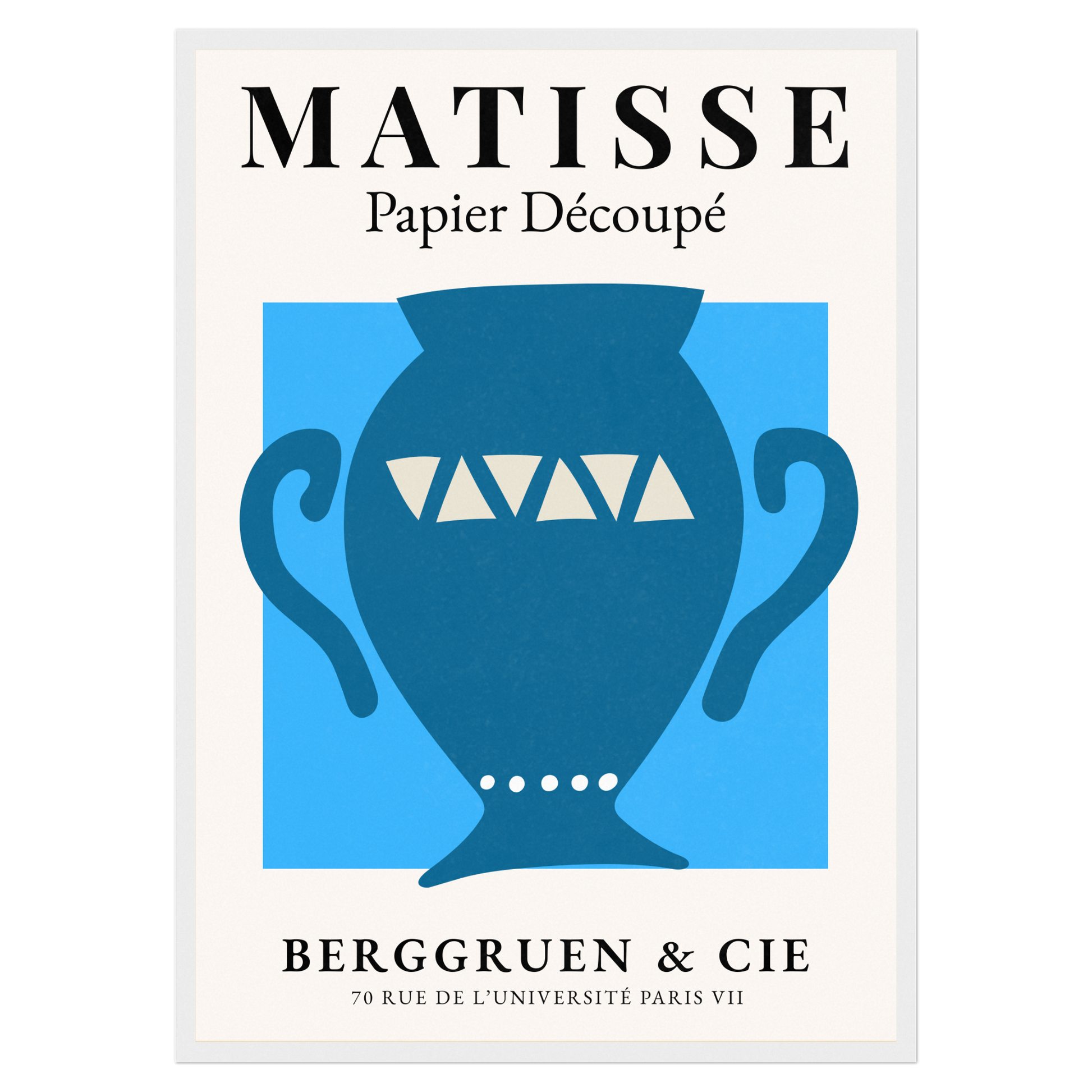 Matisse Papier Découpé - No6 Bleue Vague Flow Print Material