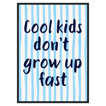 Cool Kids Bleue Vague Flow Print Material