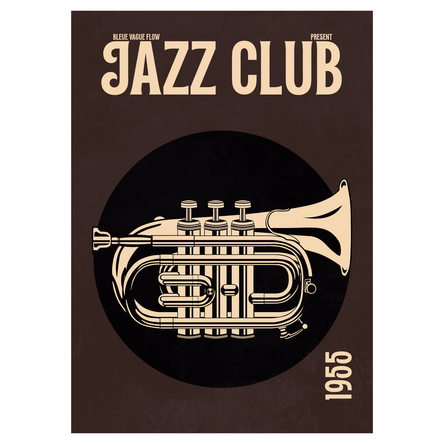 Jazz Club 55 - Trompette De Poche Bleue Vague Flow
