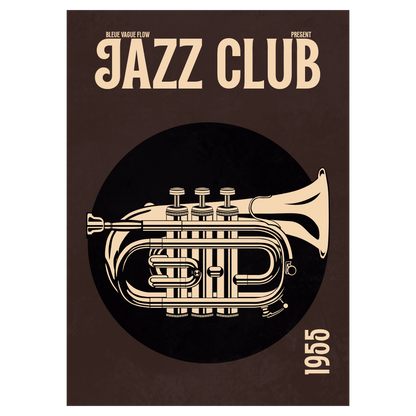 Jazz Club 55 - Trompette De Poche Bleue Vague Flow