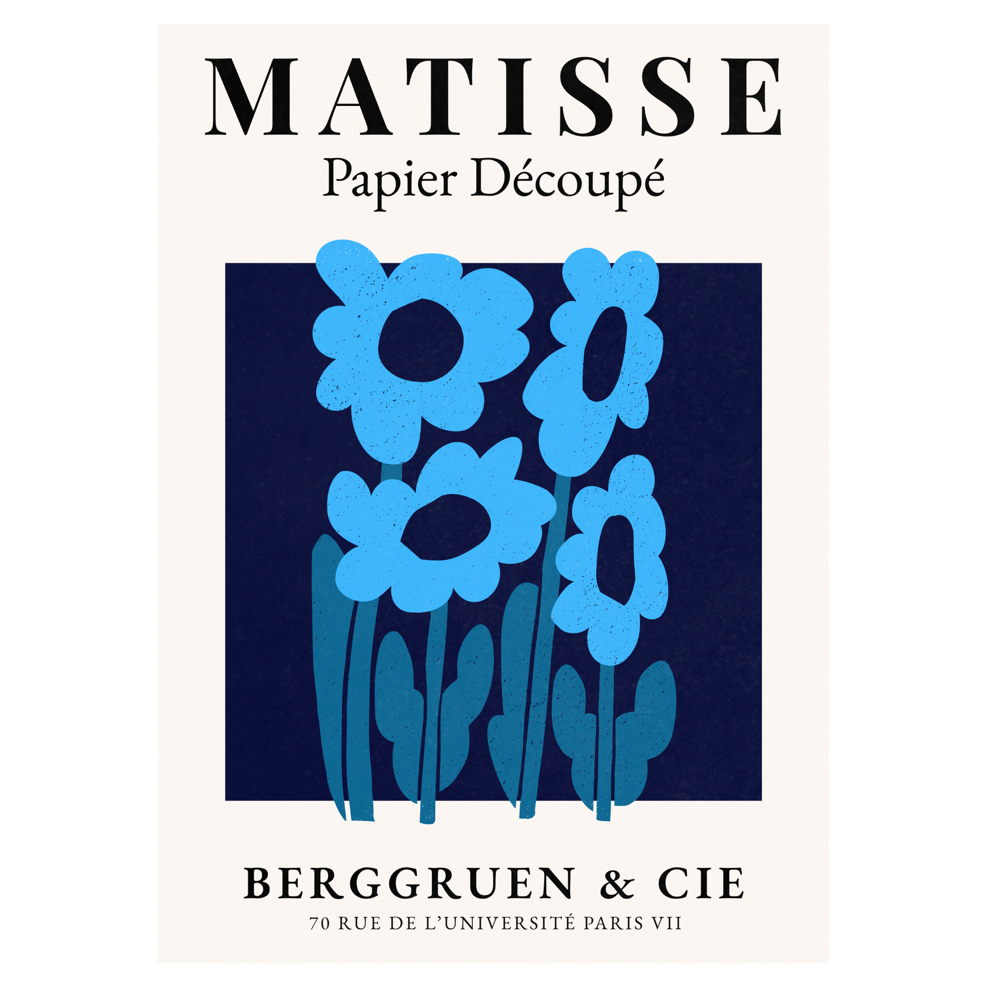 Matisse Papier Découpé - No8 Bleue Vague Flow Print Material
