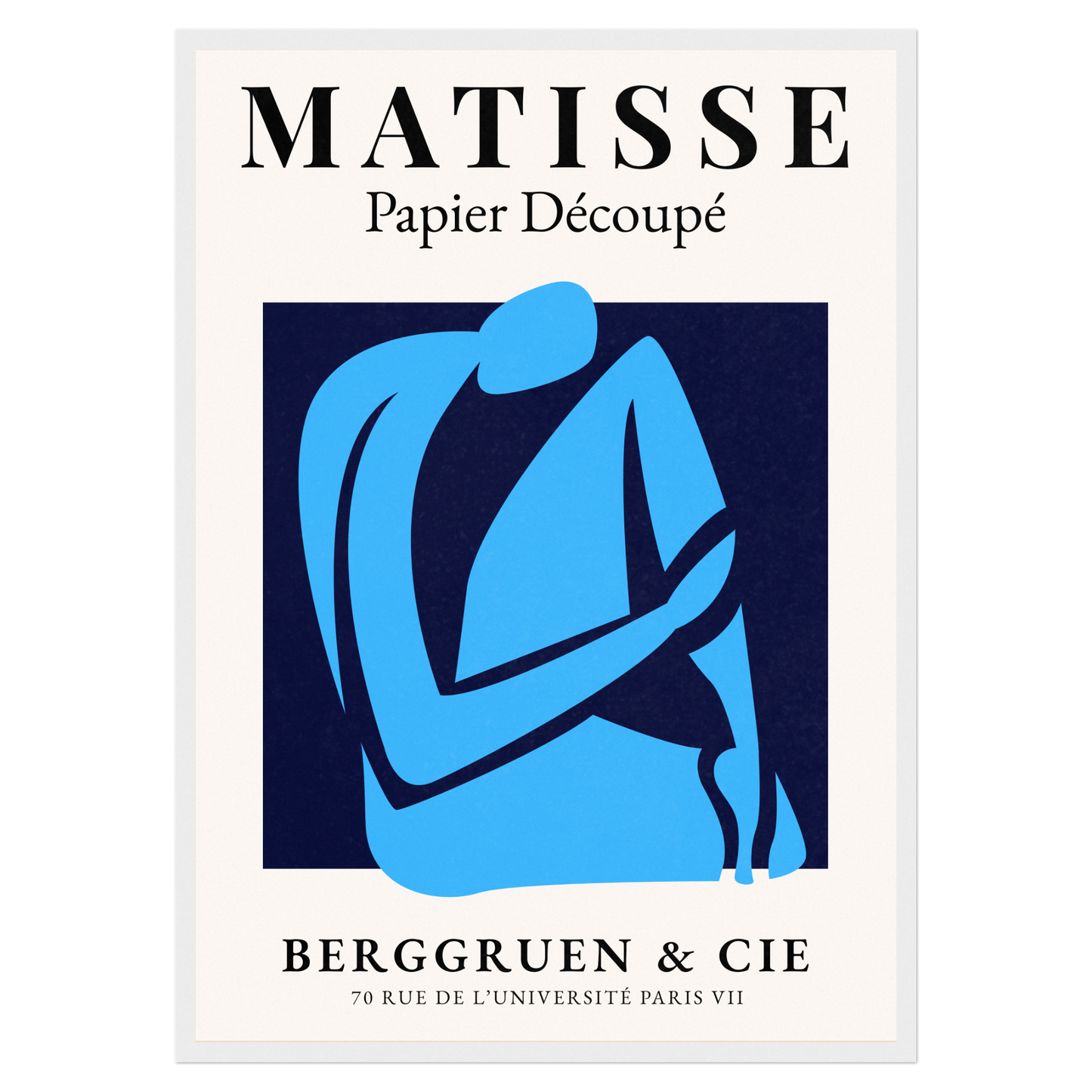 Matisse Papier Découpé - No1 Bleue Vague Flow Print Material