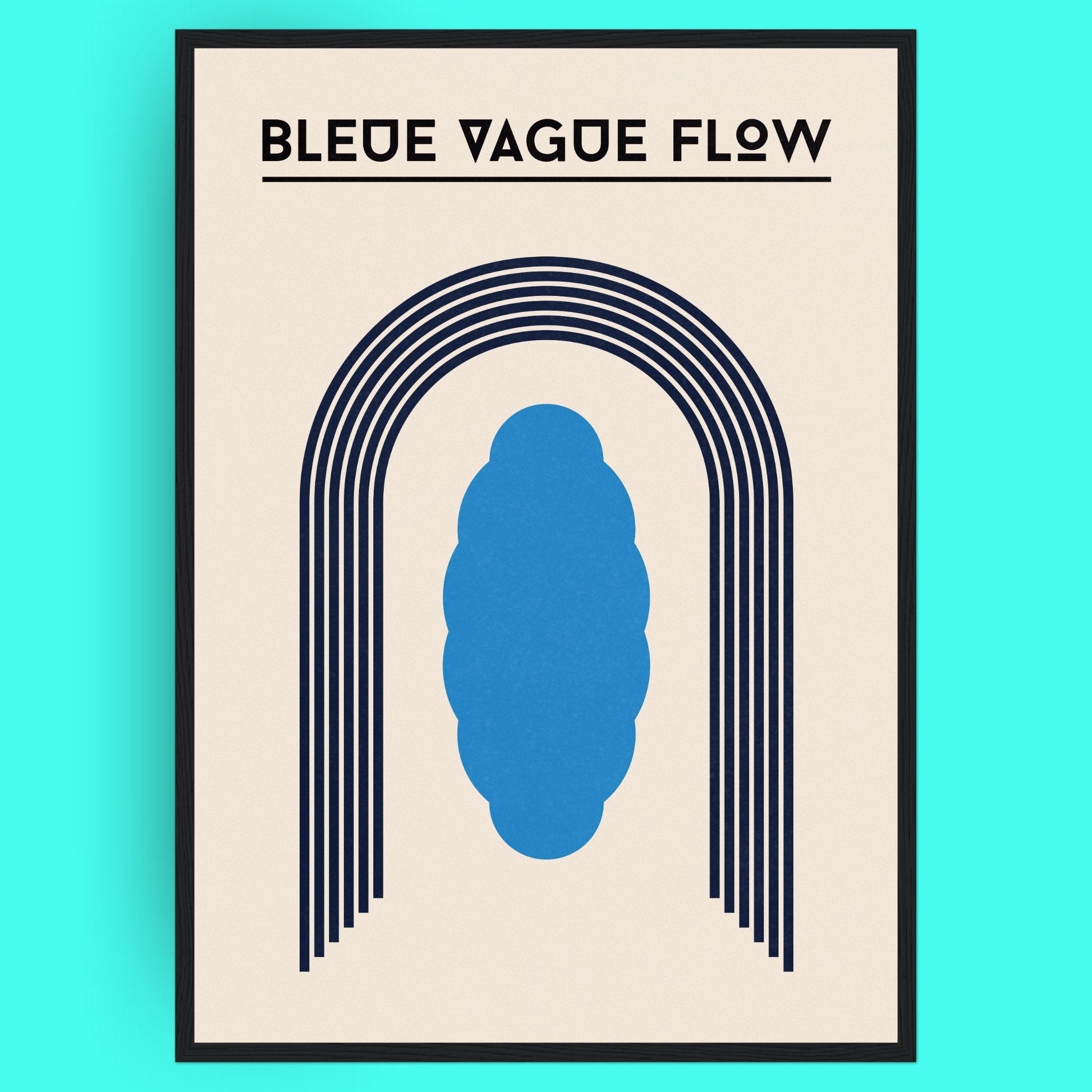 Bauhaus - Silhouette Bleue Vague Flow