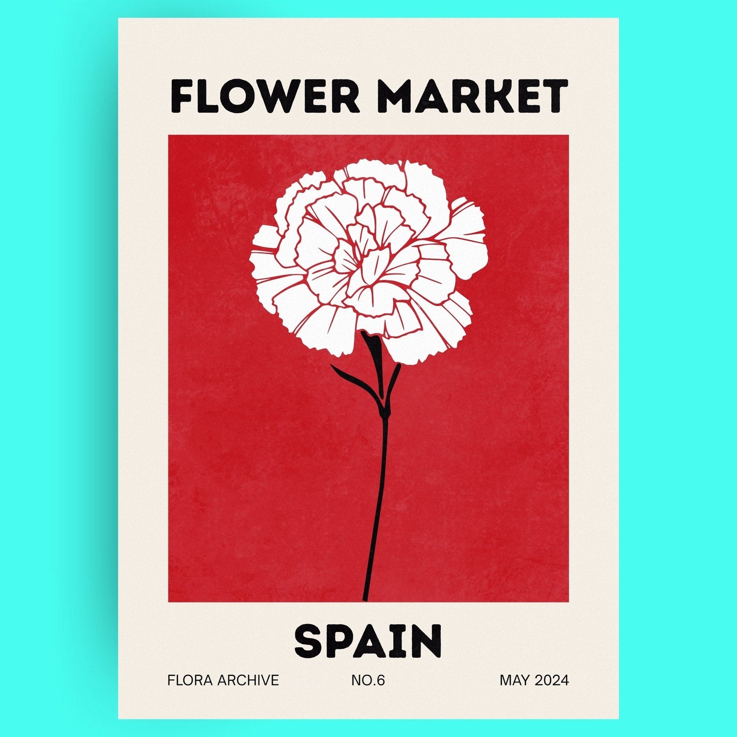 Flower Market - Spain Bleue Vague Flow