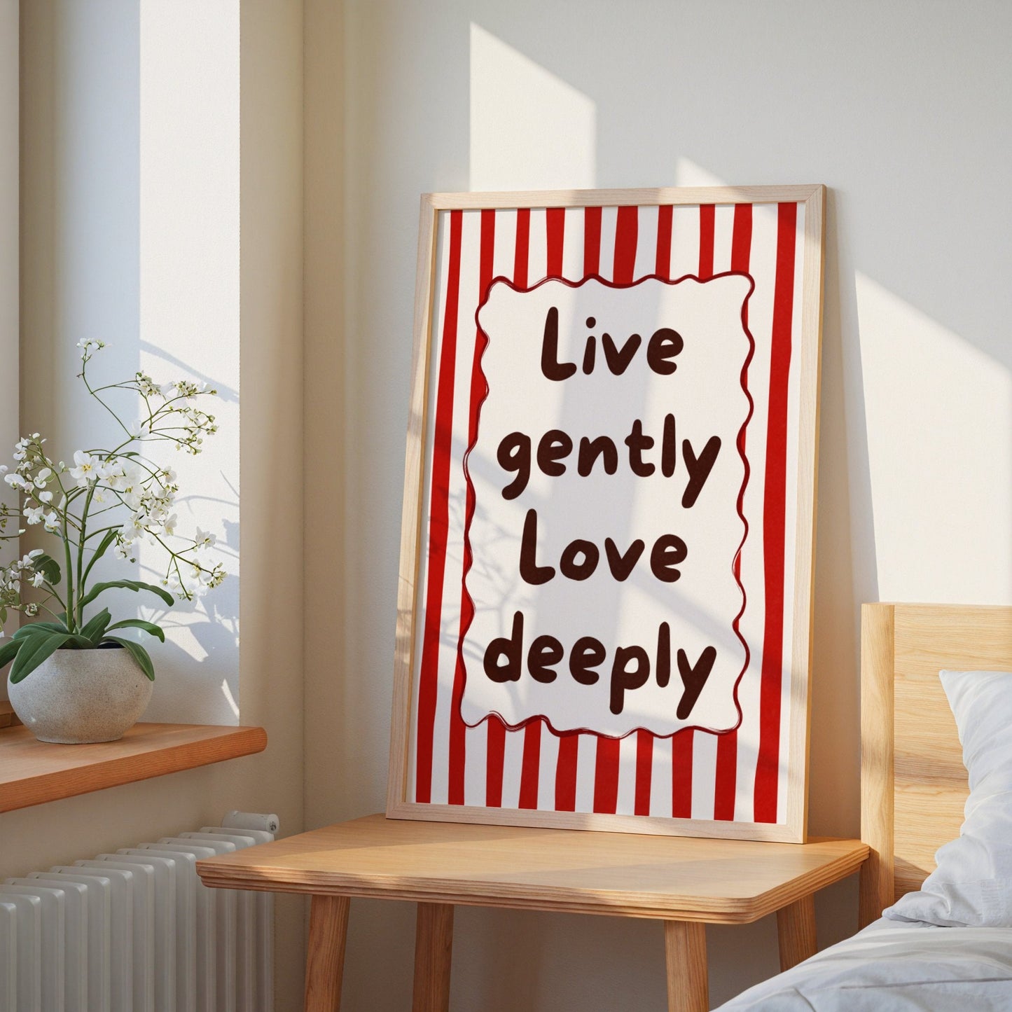 Live & Love Bleue Vague Flow Print Material