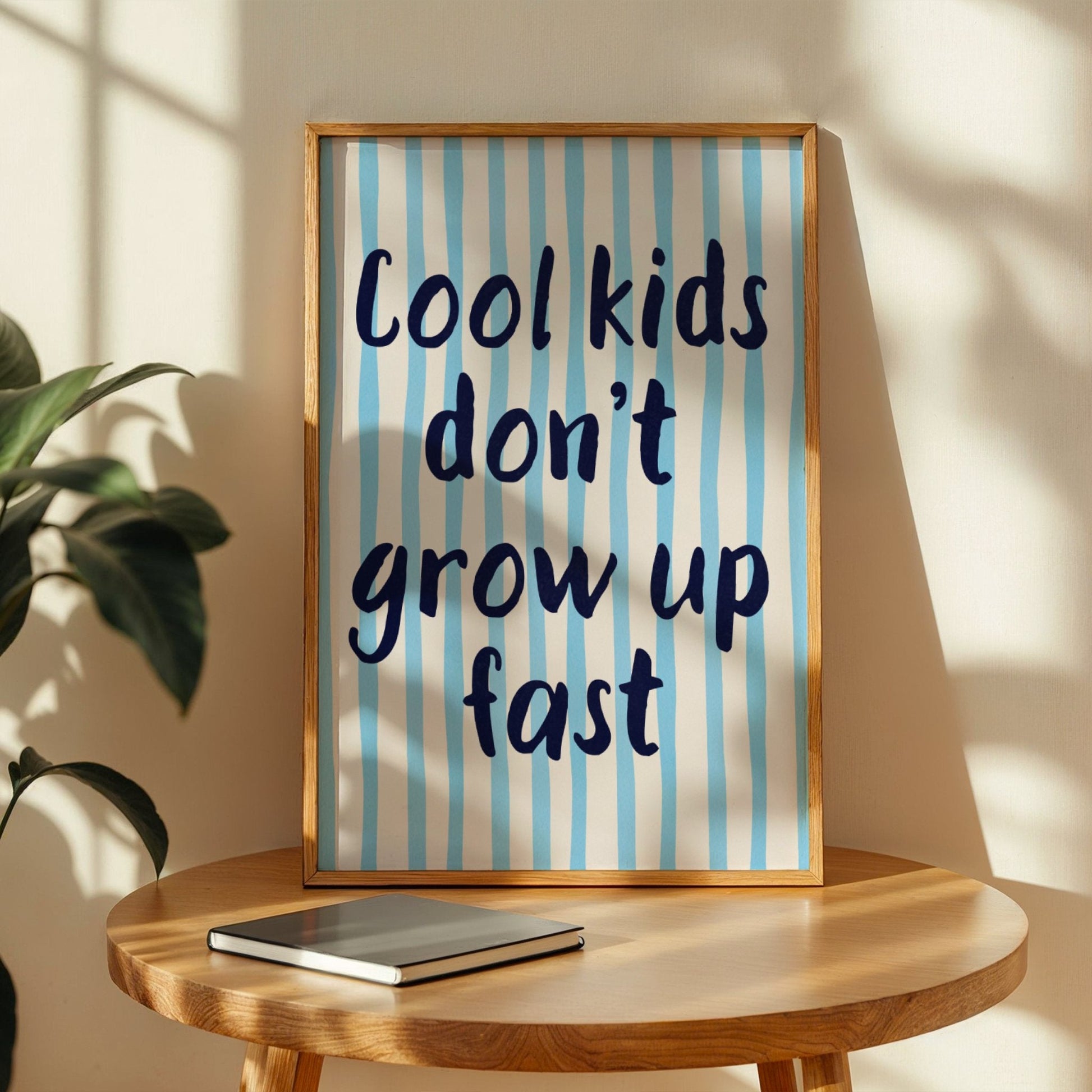 Cool Kids Bleue Vague Flow Print Material