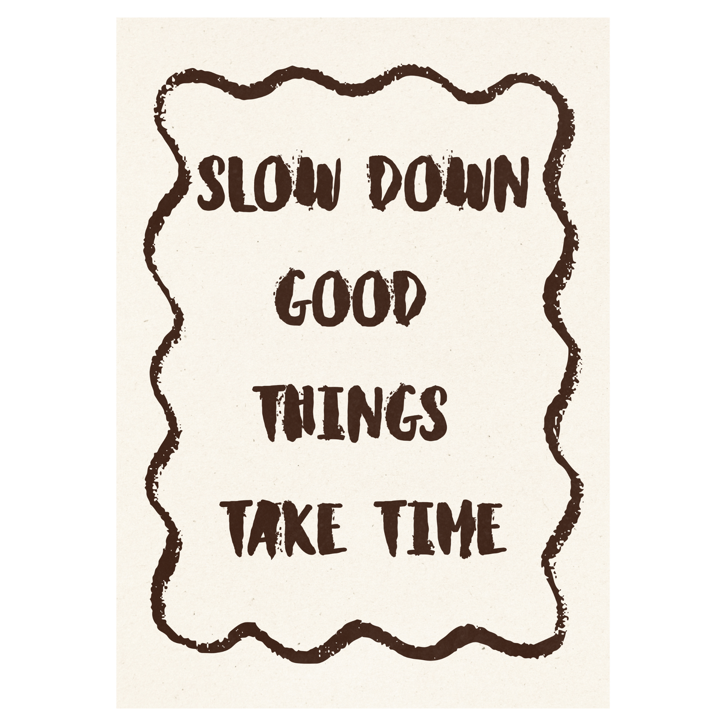 Slow Down Bleue Vague Flow Print Material