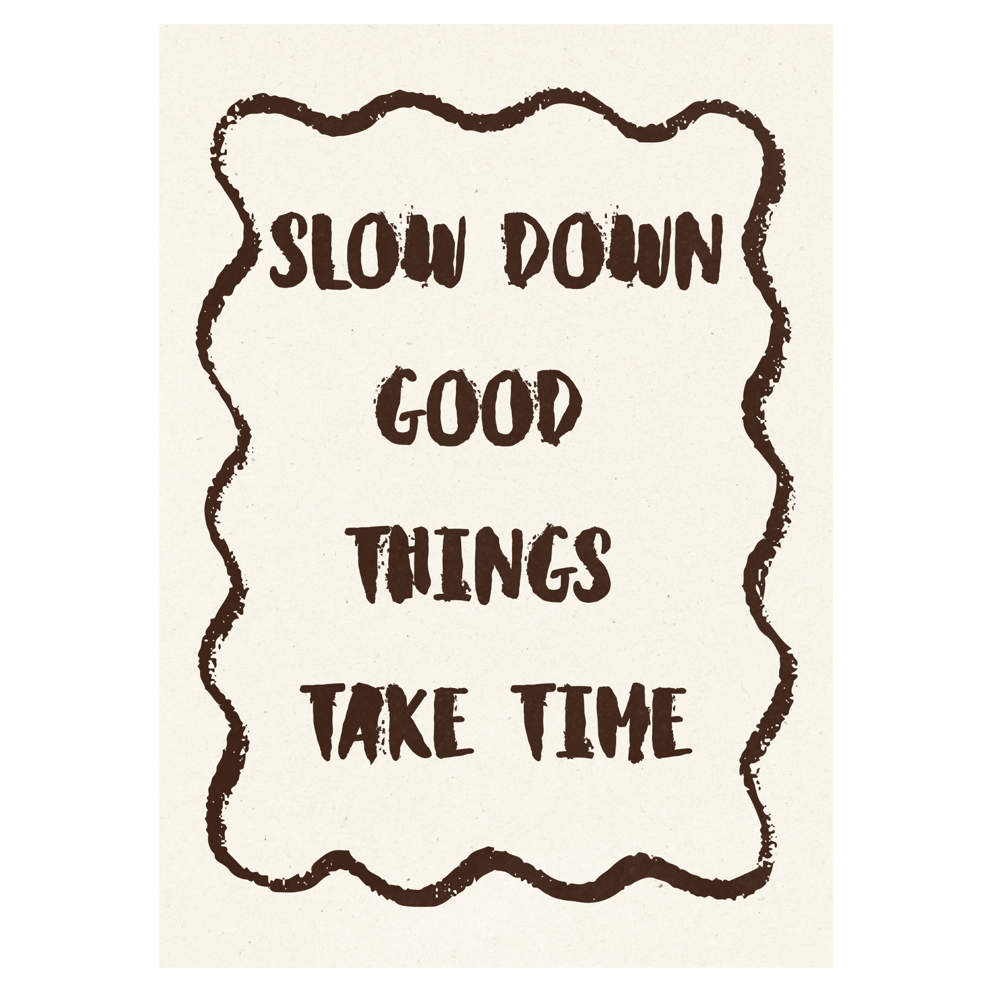 Slow Down Bleue Vague Flow Print Material