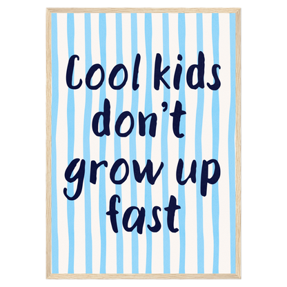 Cool Kids Bleue Vague Flow Print Material