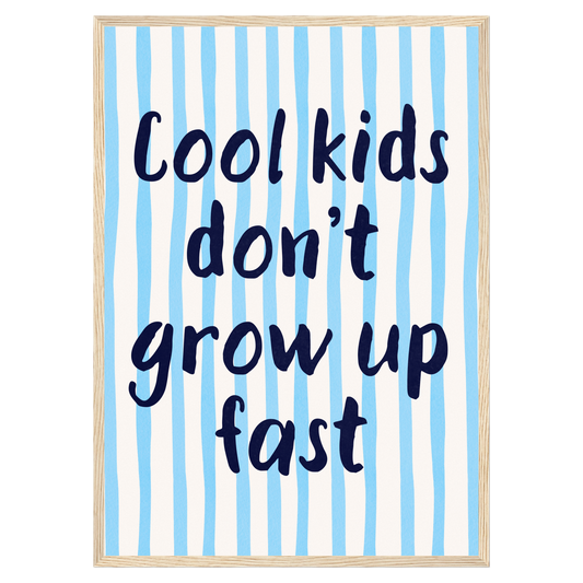 Cool Kids Bleue Vague Flow Print Material