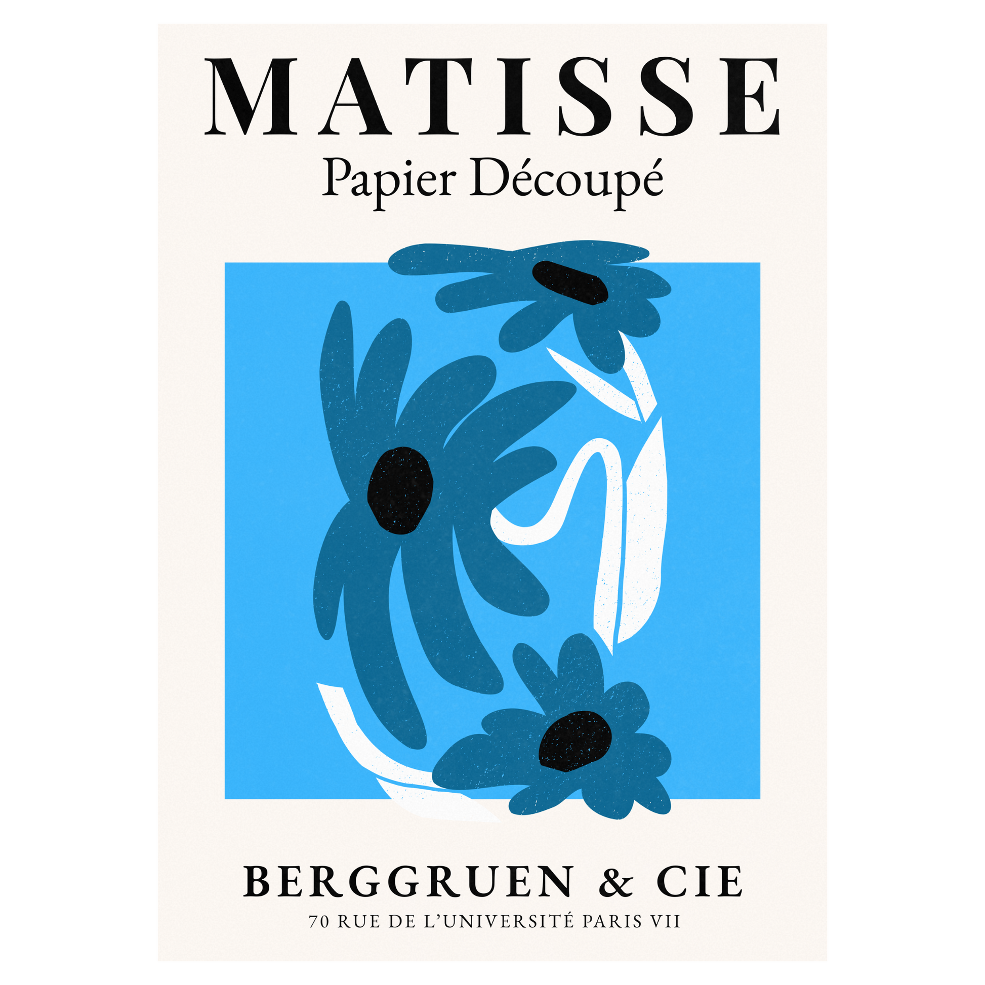 Matisse Papier Découpé - No5 Bleue Vague Flow Print Material
