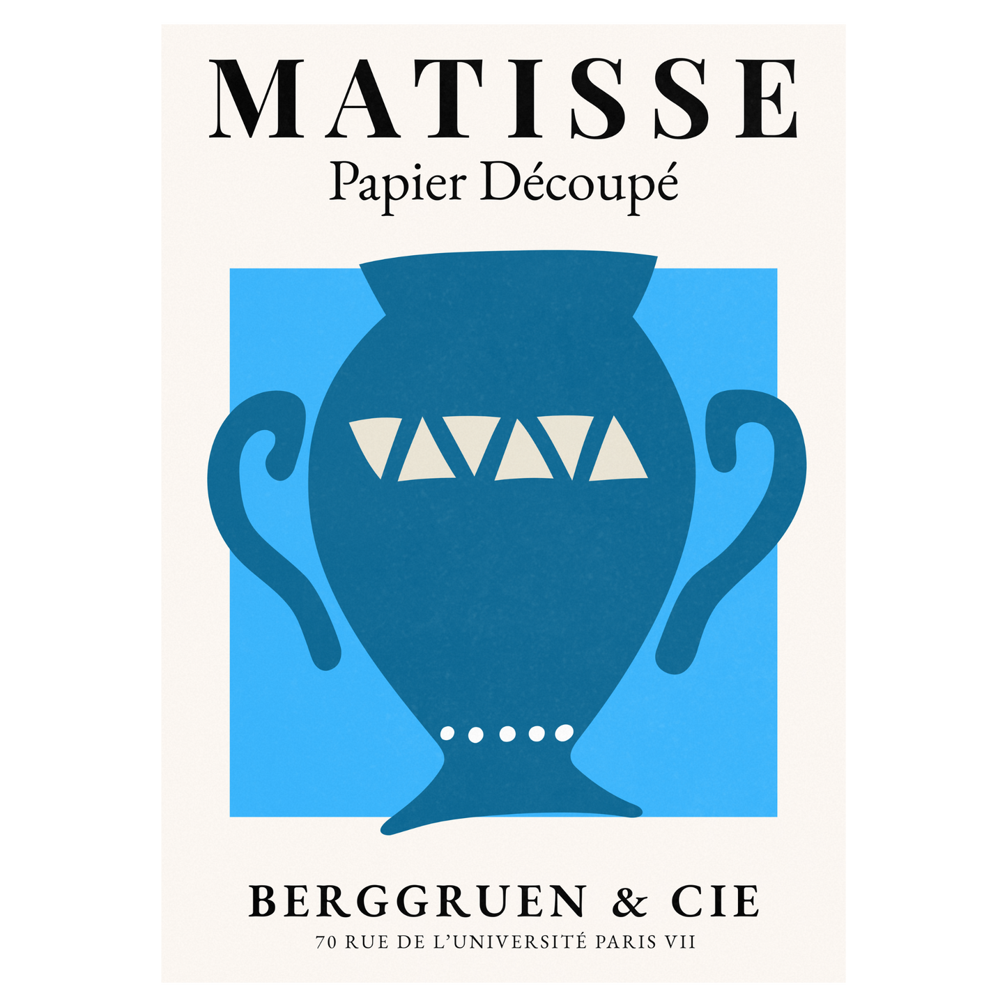Matisse Papier Découpé - No6 Bleue Vague Flow Print Material