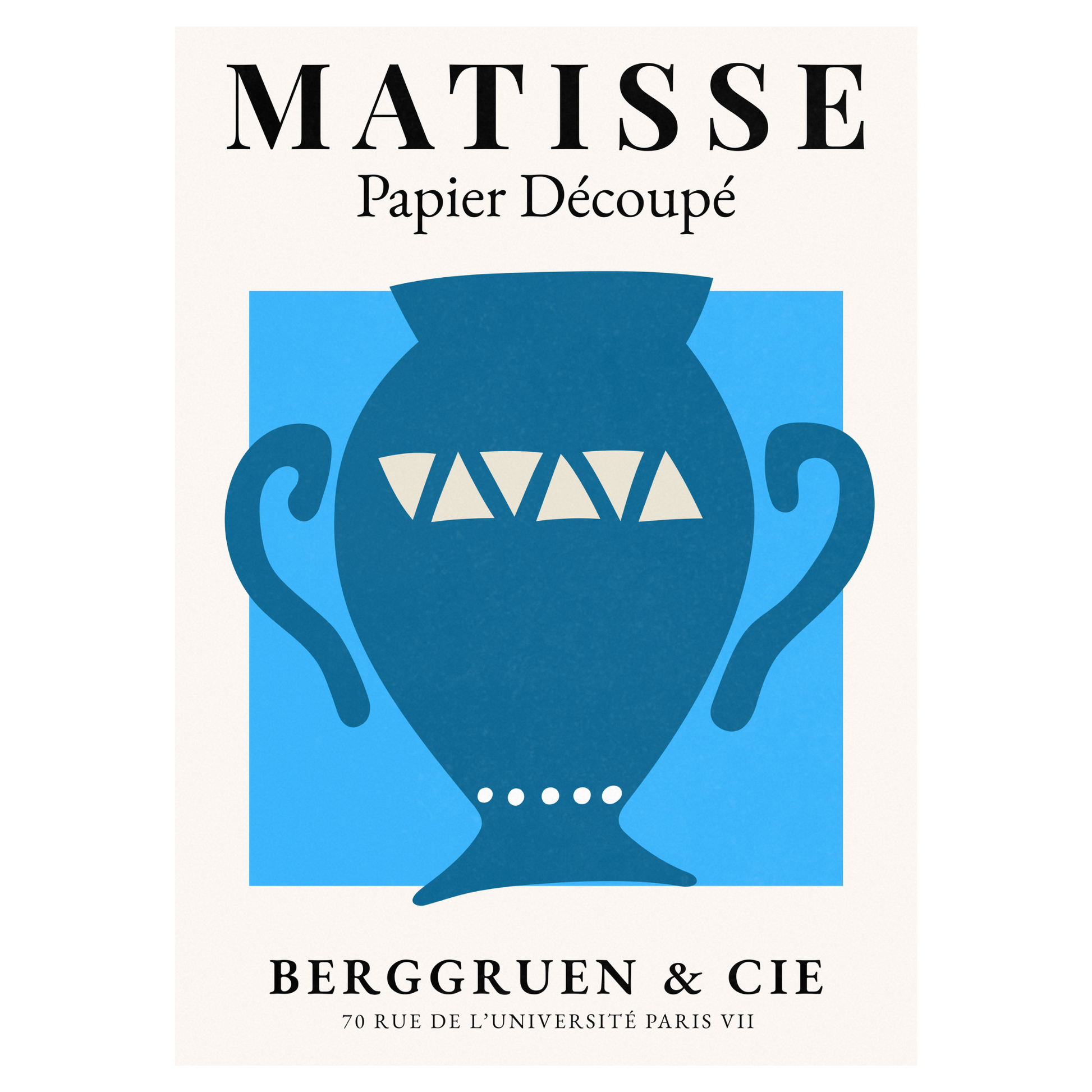 Matisse Papier Découpé - No6 Bleue Vague Flow Print Material