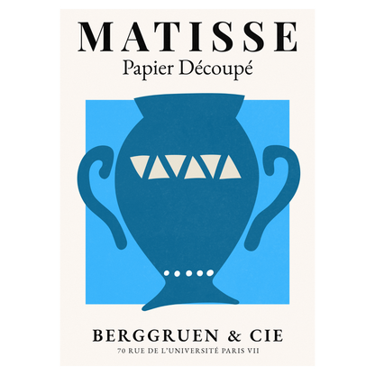 Matisse Papier Découpé - No6 Bleue Vague Flow Print Material