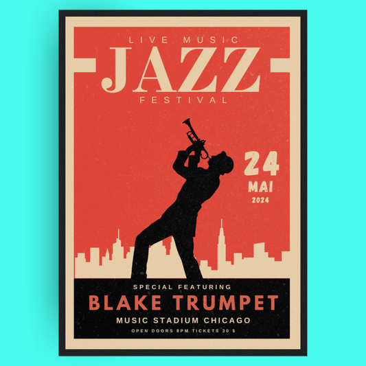 Jazz Music Festival - Trumpet Bleue Vague Flow