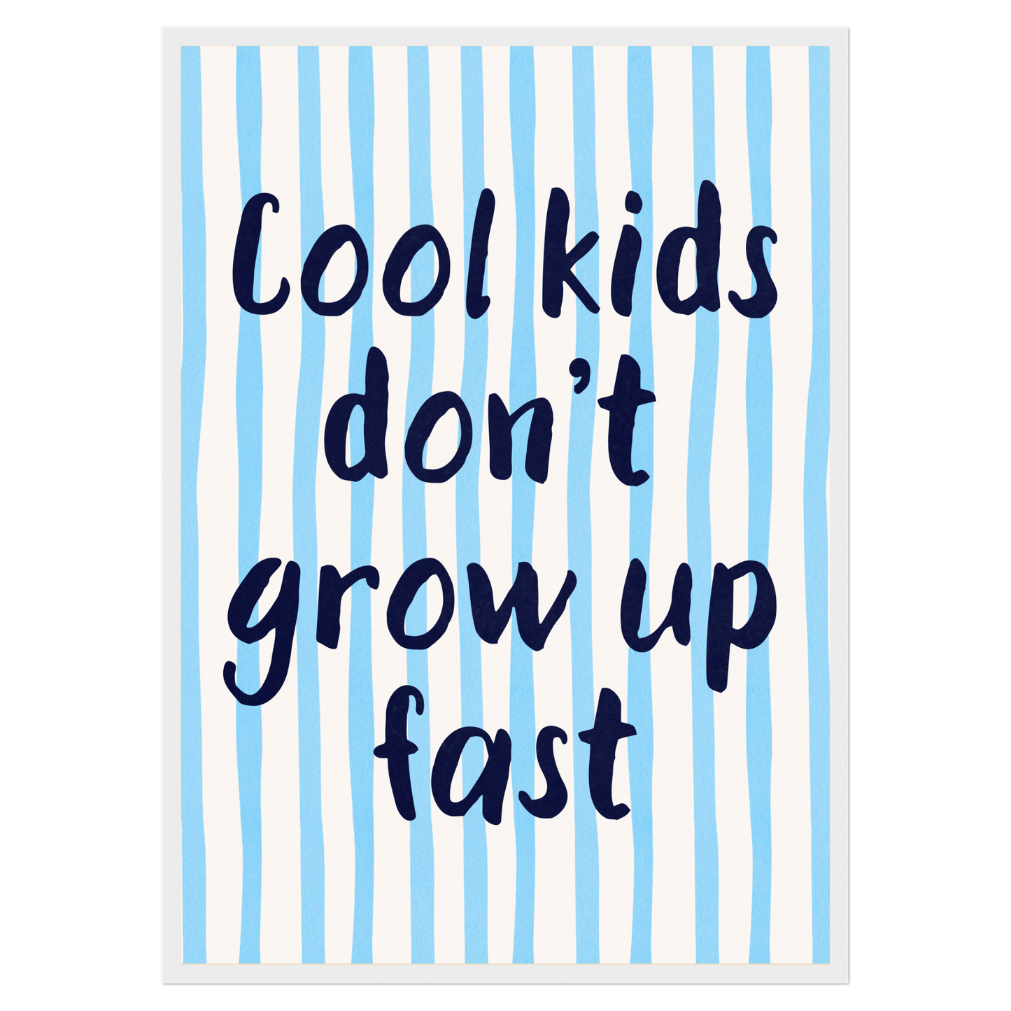 Cool Kids Bleue Vague Flow Print Material