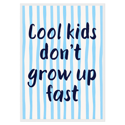 Cool Kids Bleue Vague Flow Print Material