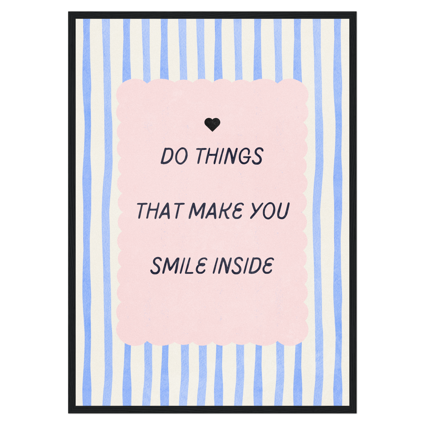 Smile Inside Bleue Vague Flow Print Material
