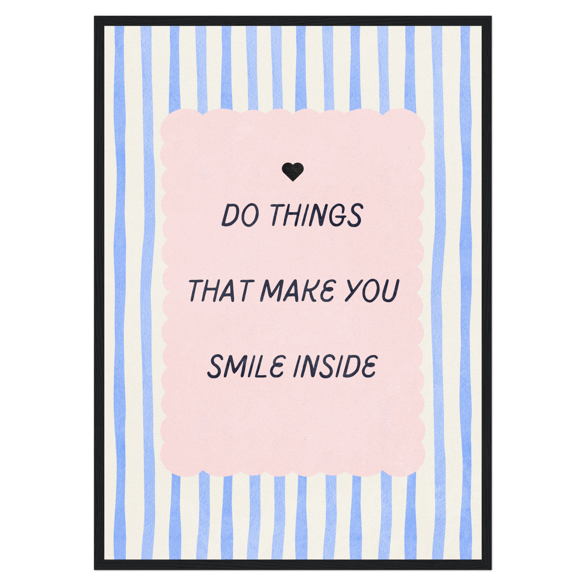 Smile Inside Bleue Vague Flow Print Material