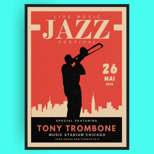 Jazz Music Festival - Trombone Bleue Vague Flow