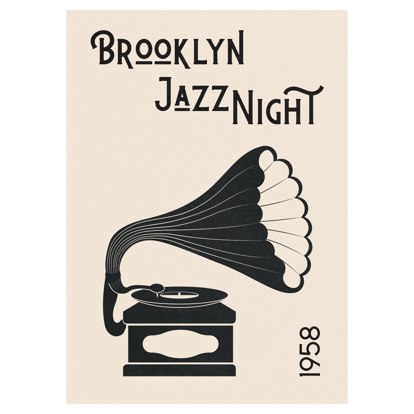 Brooklyn Jazz Night - Vieux Gramophone Bleue Vague Flow