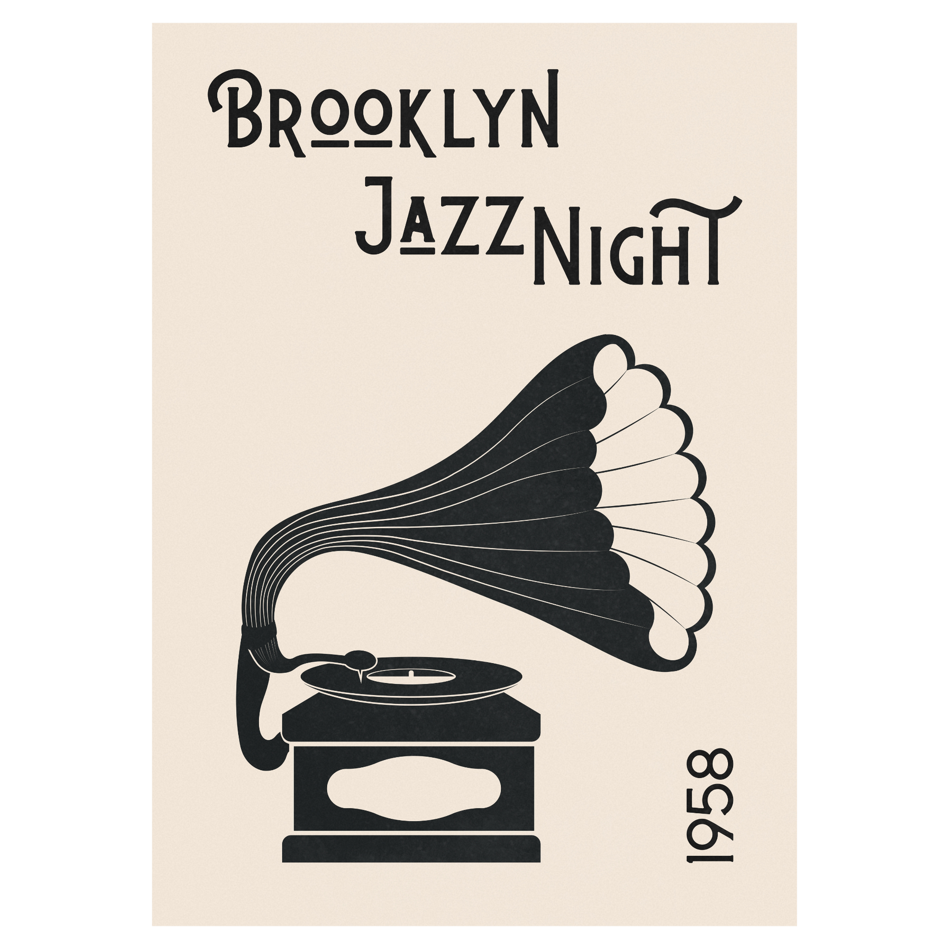 Brooklyn Jazz Night - Vieux Gramophone Bleue Vague Flow
